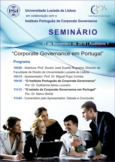 Seminário &quot;Corporate Governance em Portugal&quot;