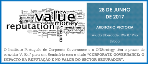 Programa Corporate Governance o impacto na reputação e no valor do sector segurador